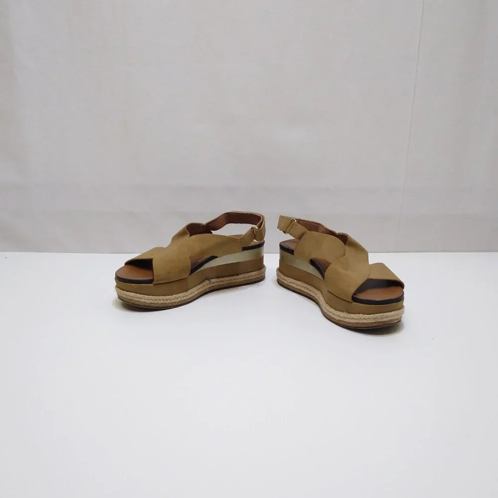 Naturalizer Baya Platform Sandal Slingback Criss-Cross Straps Adjustable WMNS 6M